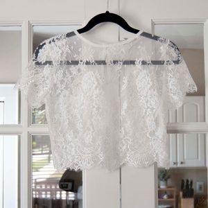 Maniju Lace Crop Top sz Small